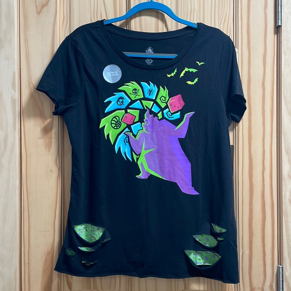 Disneyland OOGIE BOOGIE Bash Glow in Dark Layered Tee Shirt T Nightmare Medium